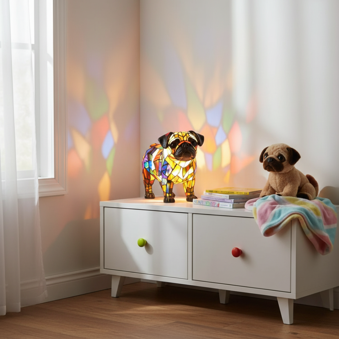 Glowing Pug by Ellie Seattle