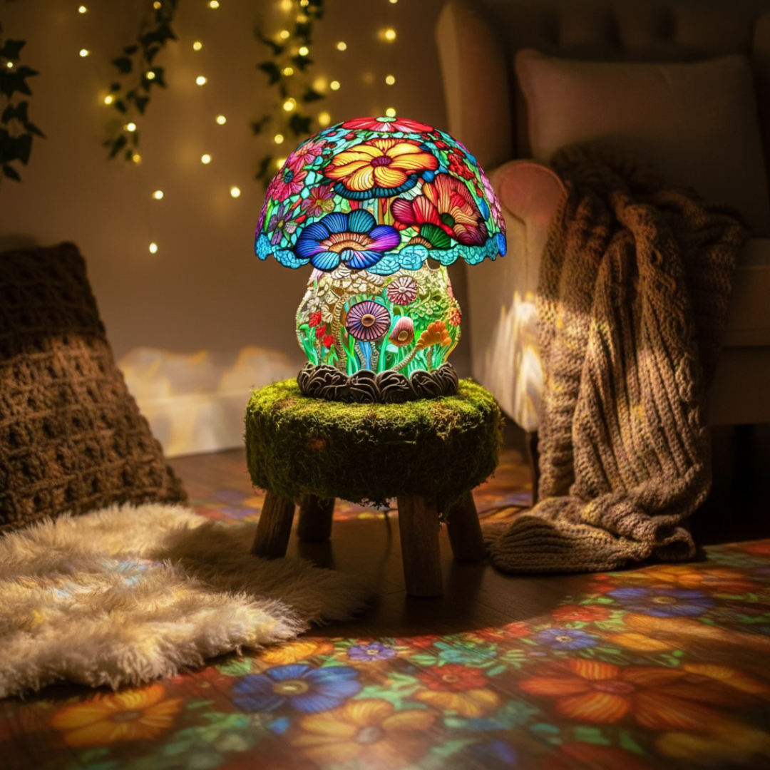 Frosted Mushroom Light by Ellie Seattle