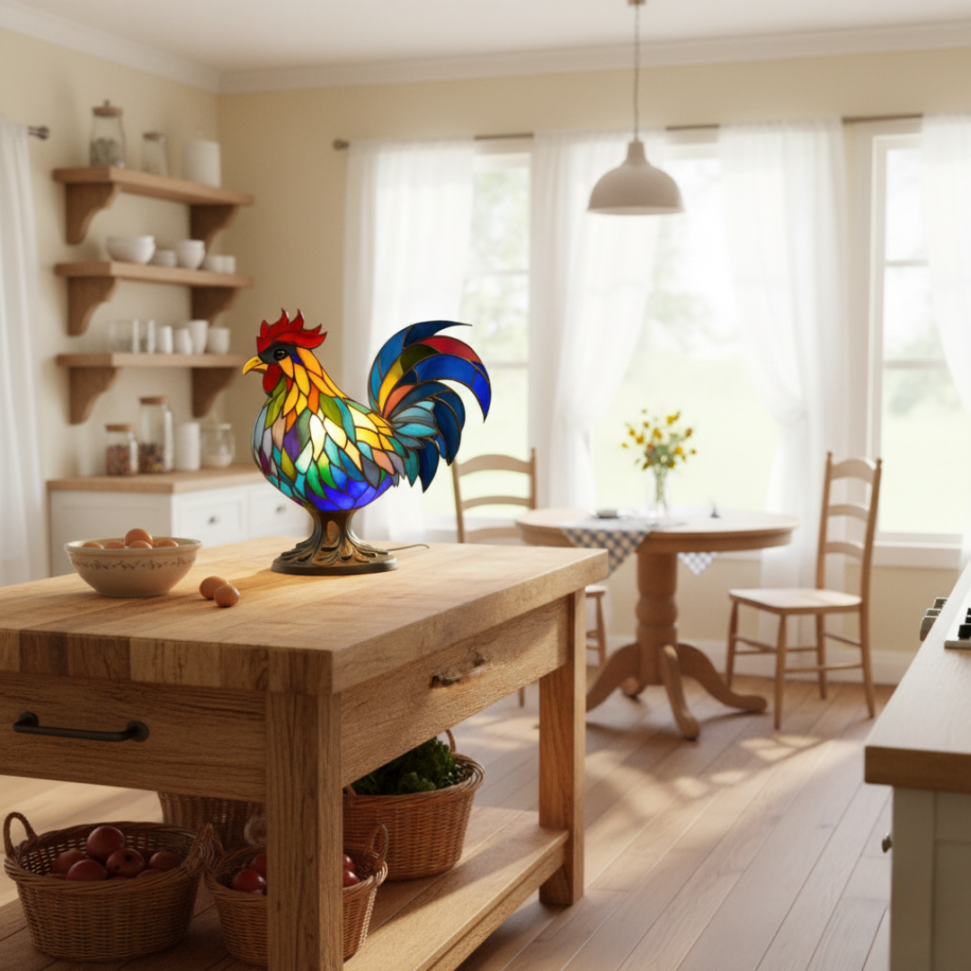 Ollie Vibrant Rooster by Ellie Seattle