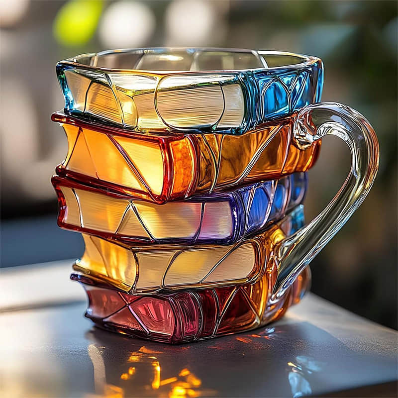 Unique Handmade 3D Happiness Mug for Reading Enthusiasts by Ellie Seattle