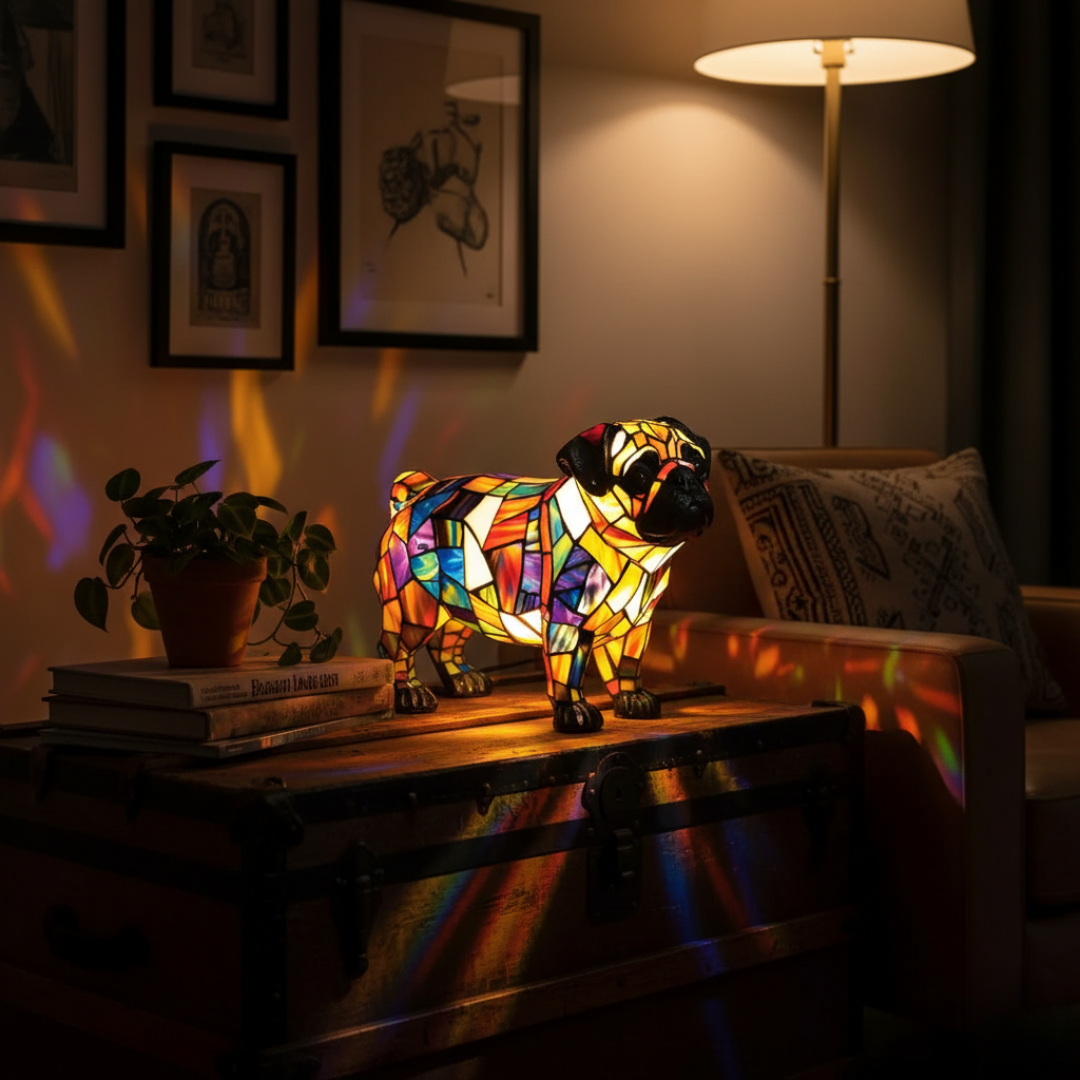 Glowing Pug by Ellie Seattle