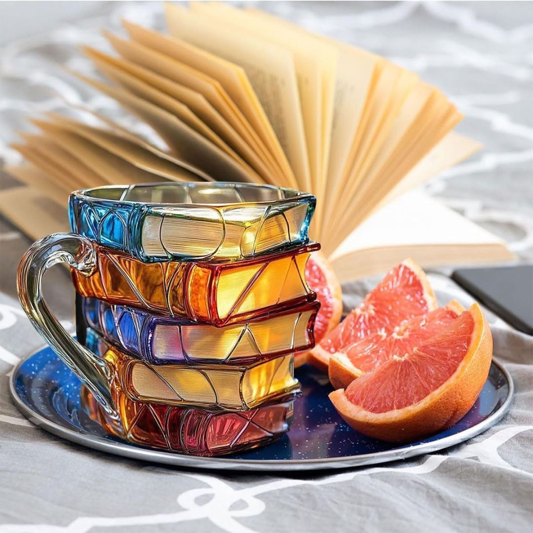 Unique Handmade 3D Happiness Mug for Reading Enthusiasts by Ellie Seattle