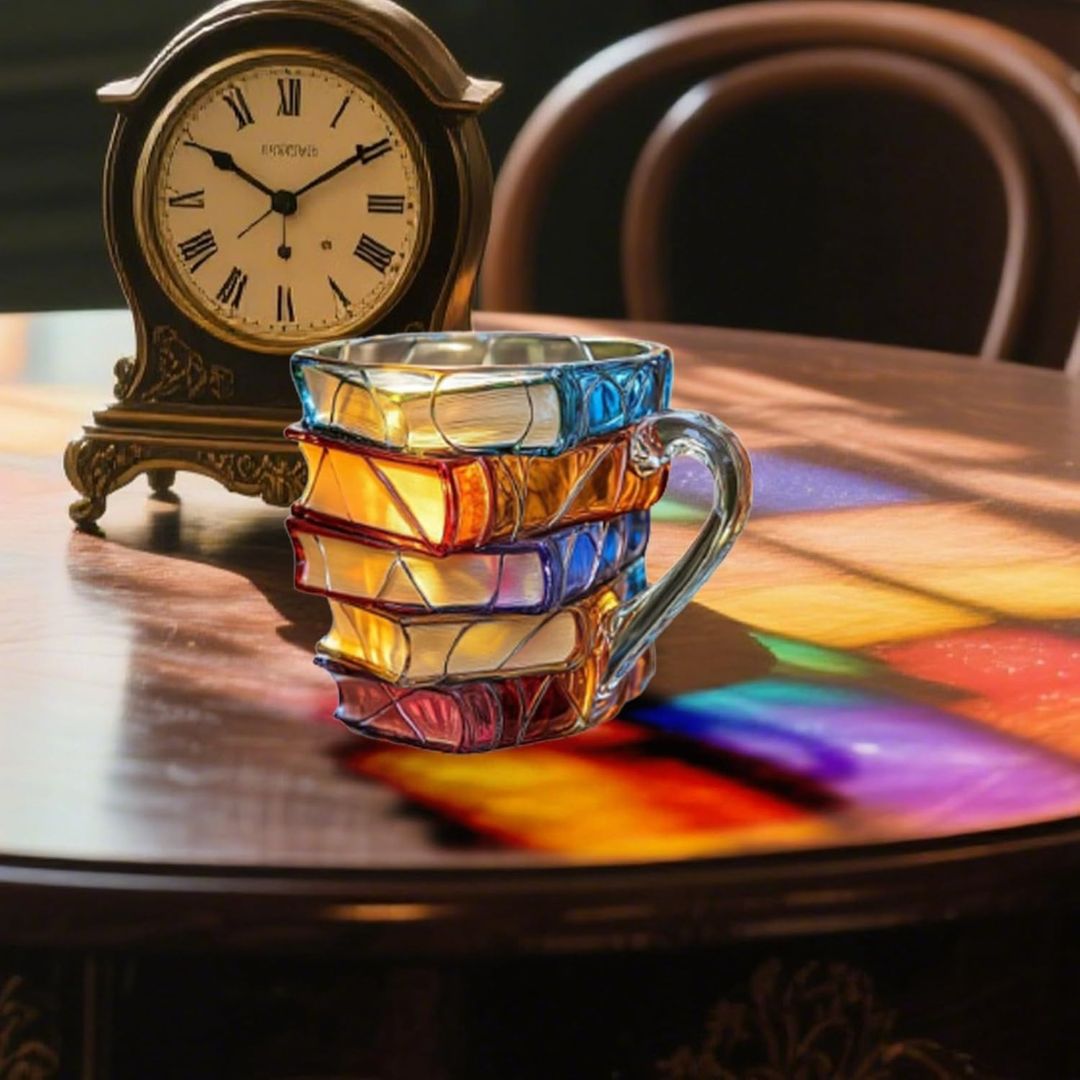 Unique Handmade 3D Happiness Mug for Reading Enthusiasts by Ellie Seattle