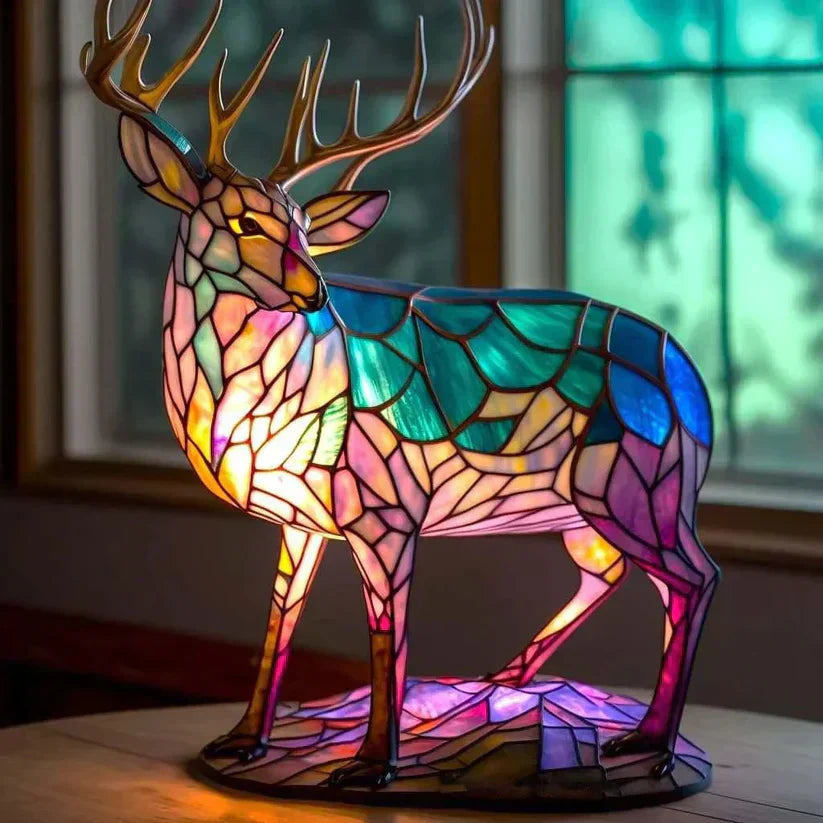 Deer-Themed Sandy Lamp by Ellie Seattle