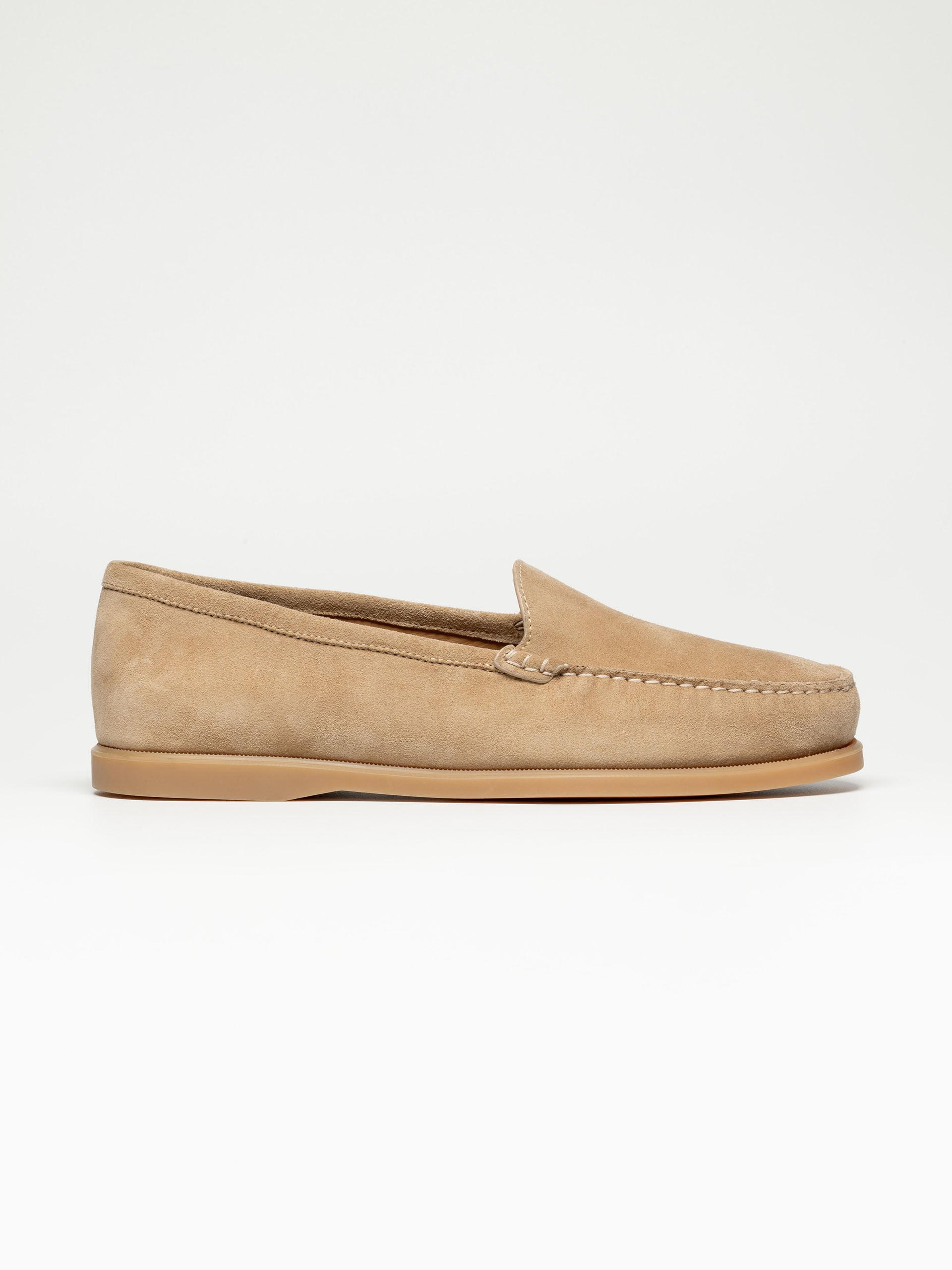 Noble Meridian Venetian Loafer - Sandfarbenes Veloursleder