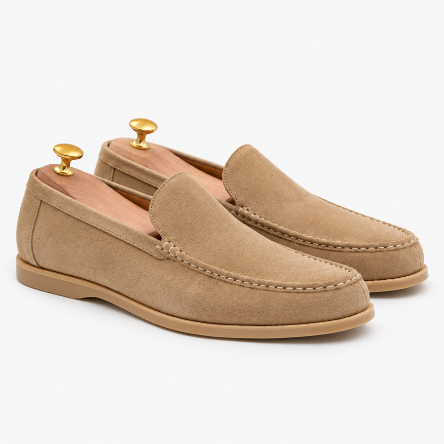Noble Meridian Venetian Loafer - Sand Suede