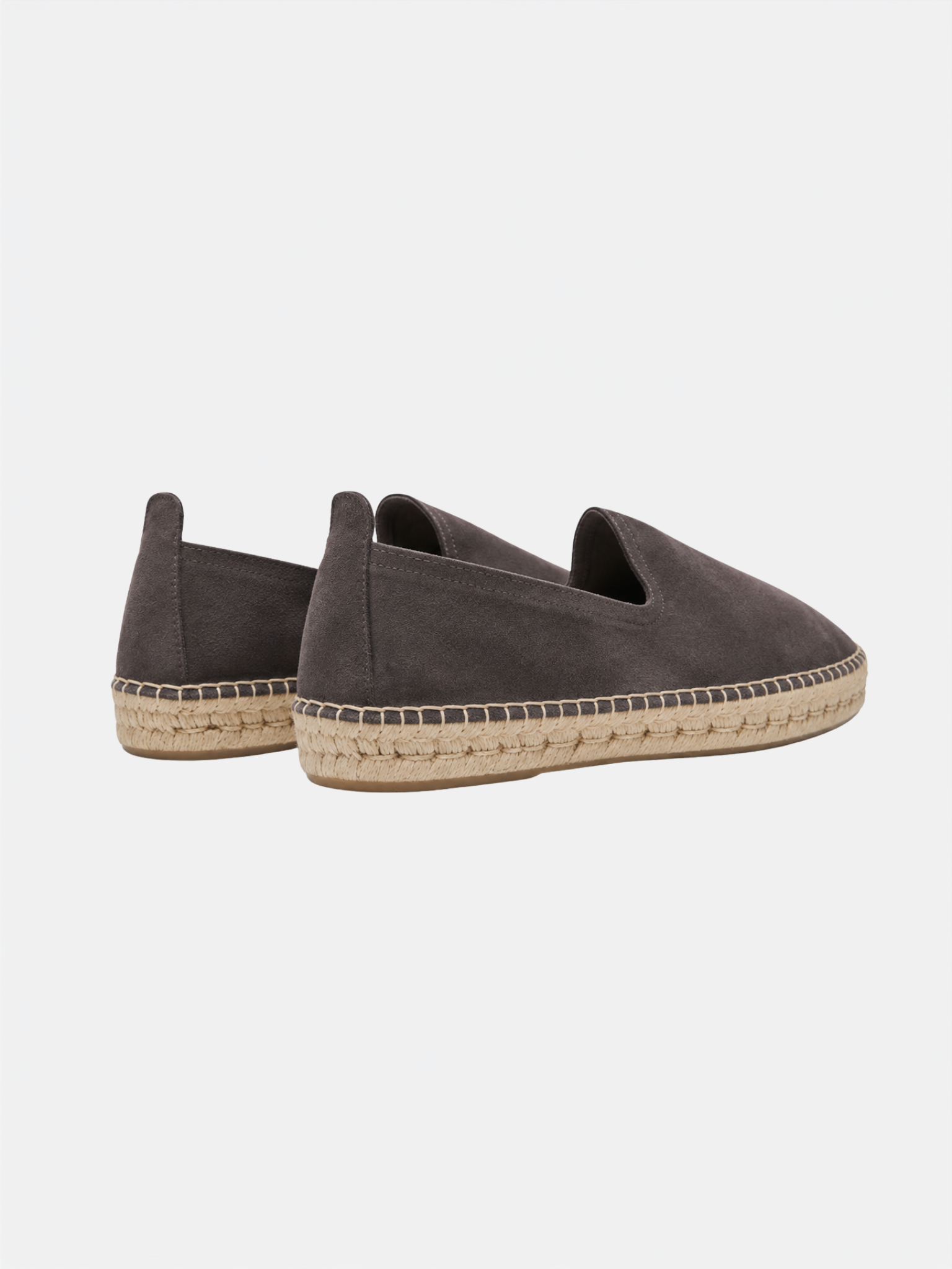 Noble Meridian Espadrille - Light Grey Suede