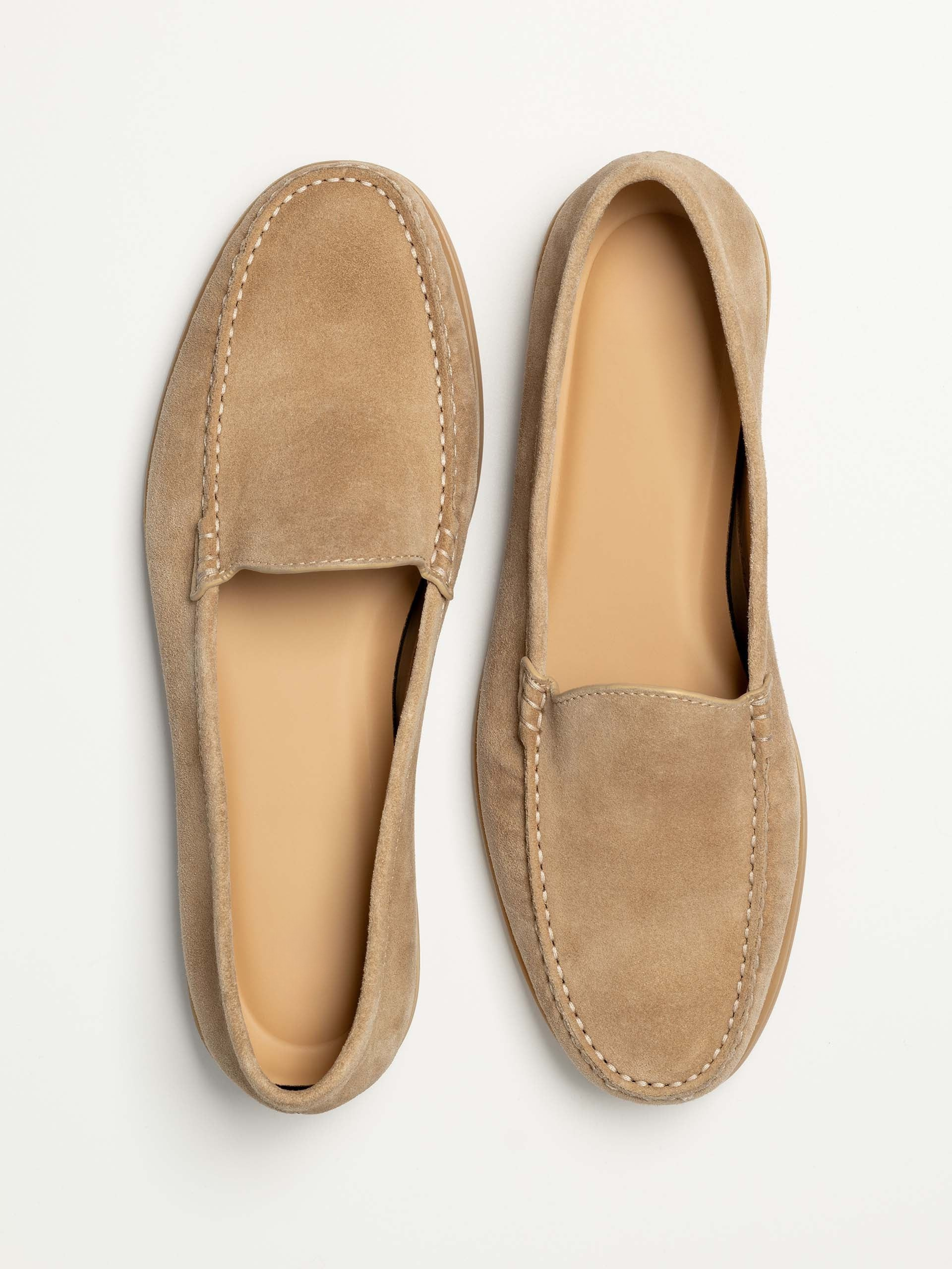 Noble Meridian Venetian Loafer - Sandfarbenes Veloursleder