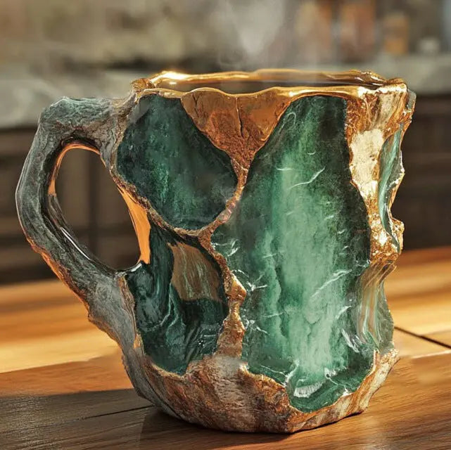 Crystal-Infused Mineral Coffee Mugs by Ellie Seattle