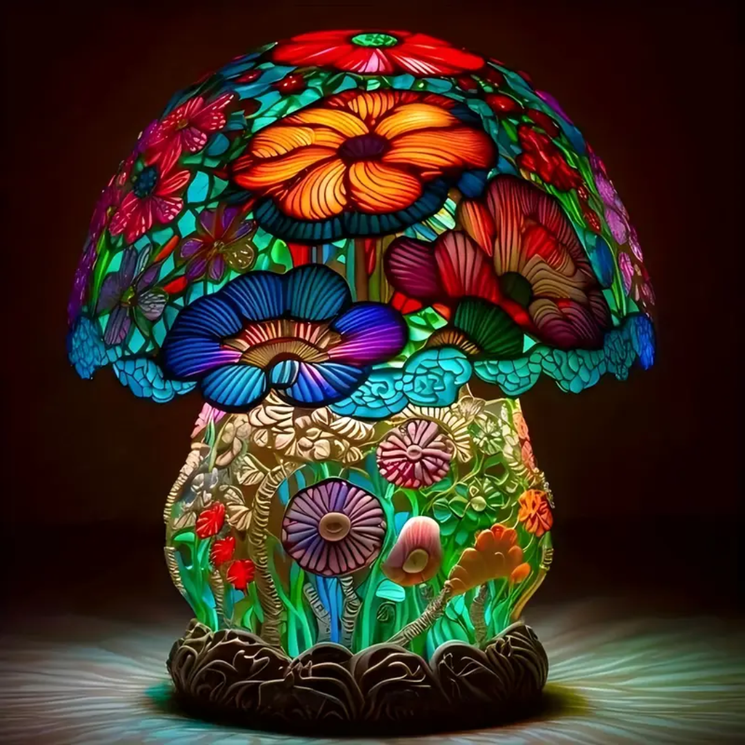 Frosted Mushroom Light by Ellie Seattle