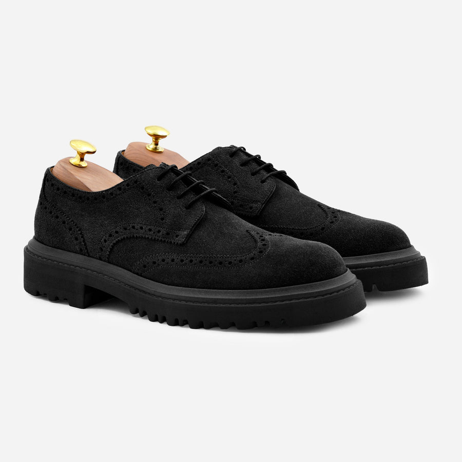 Noble Meridian Gibson Wingtips - Suede