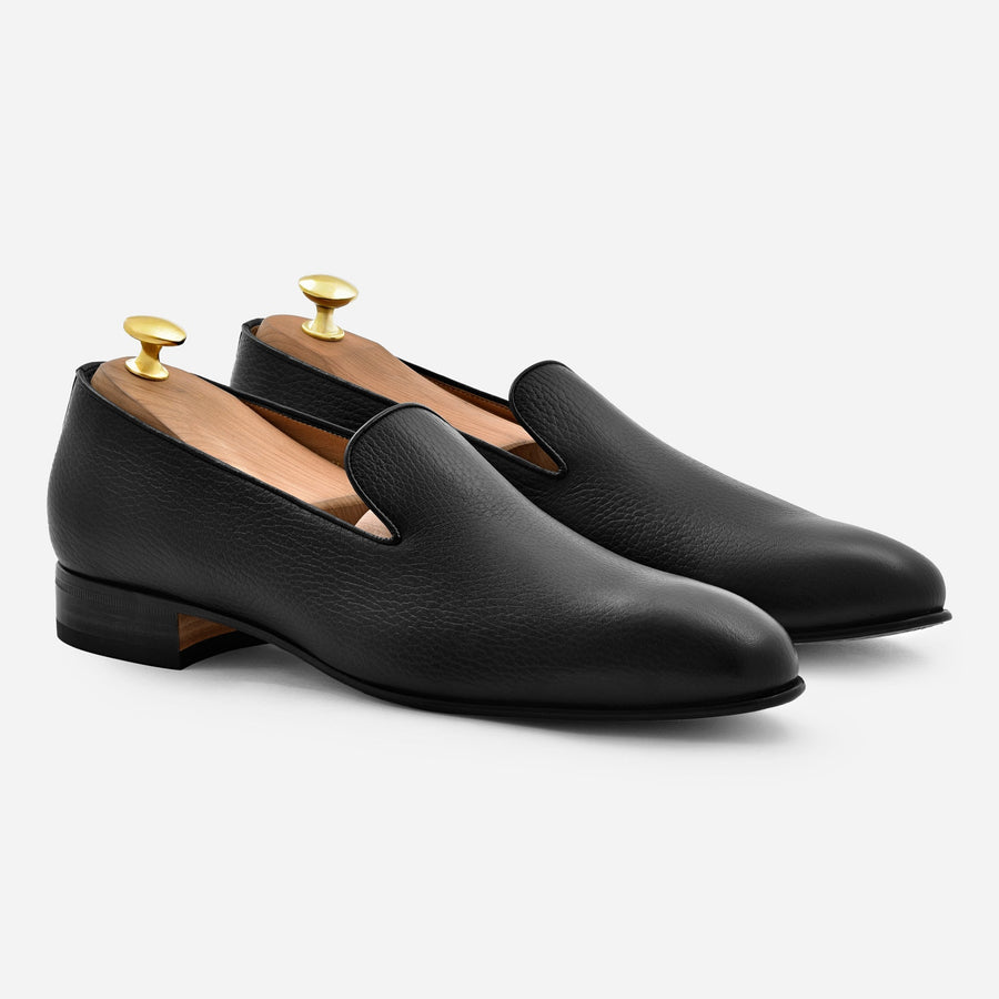 Noble Meridian Langford Pebbled Leather Wholecut Loafers