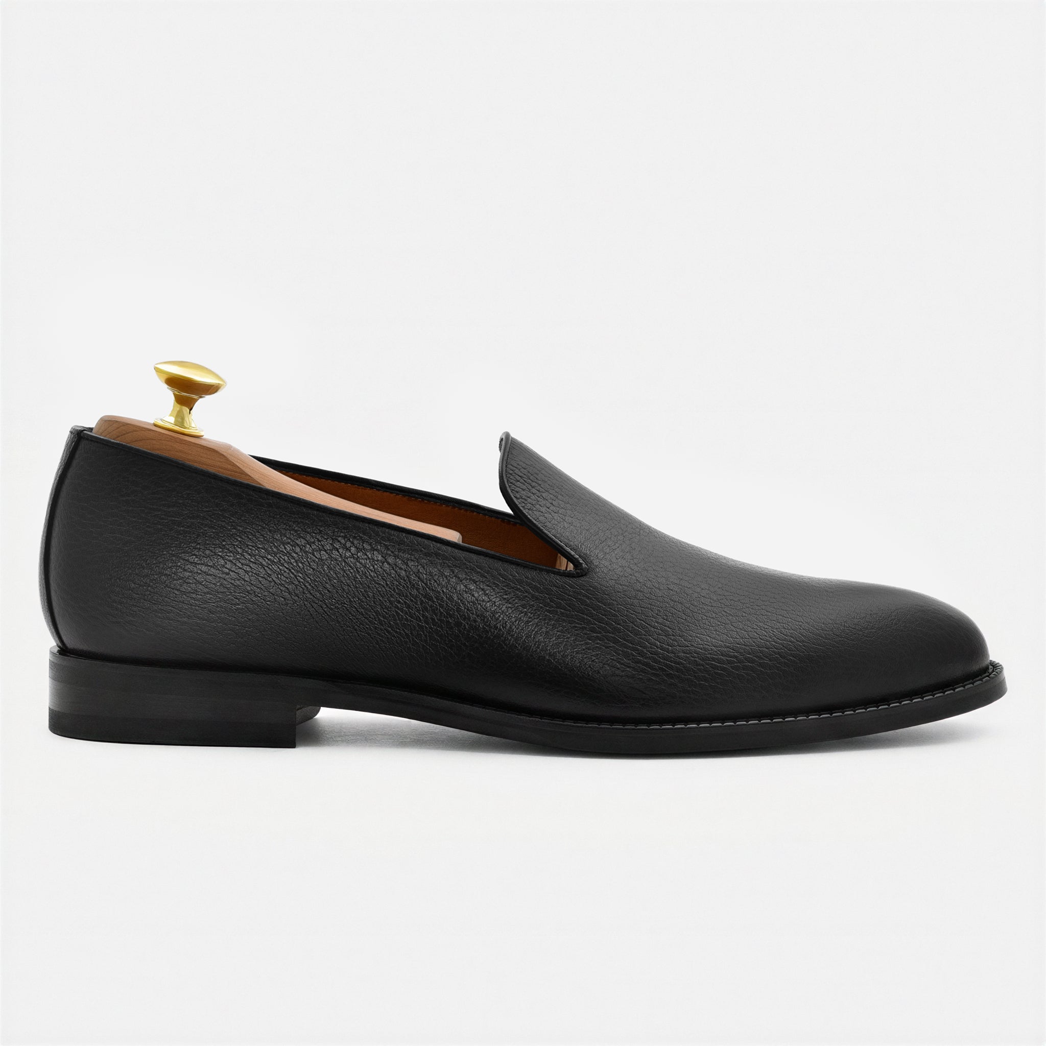 Noble Meridian Langford Pebbled Leather Wholecut Loafers