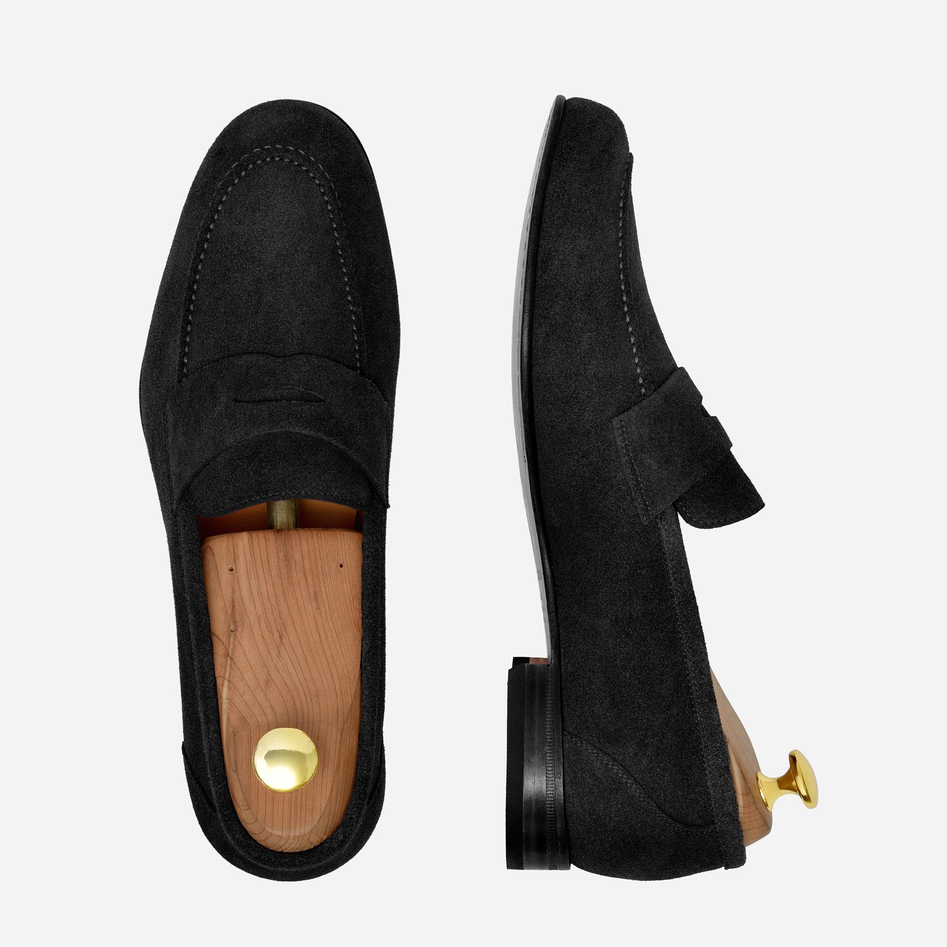 Noble Meridian Holden Water-Repellent Suede Unlined Loafers