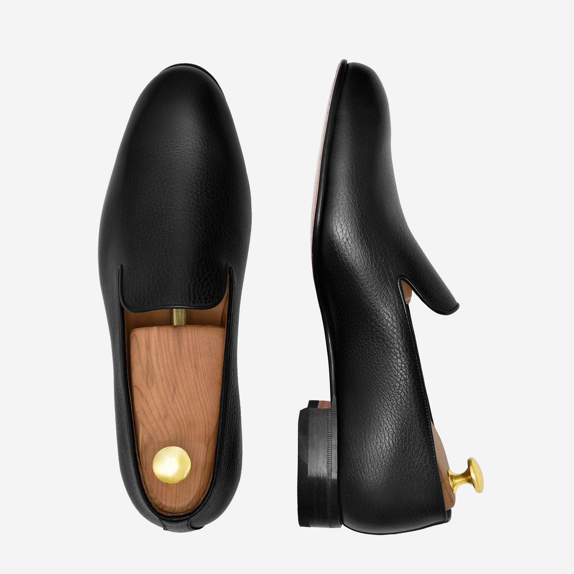 Noble Meridian Langford Pebbled Leather Wholecut Loafers