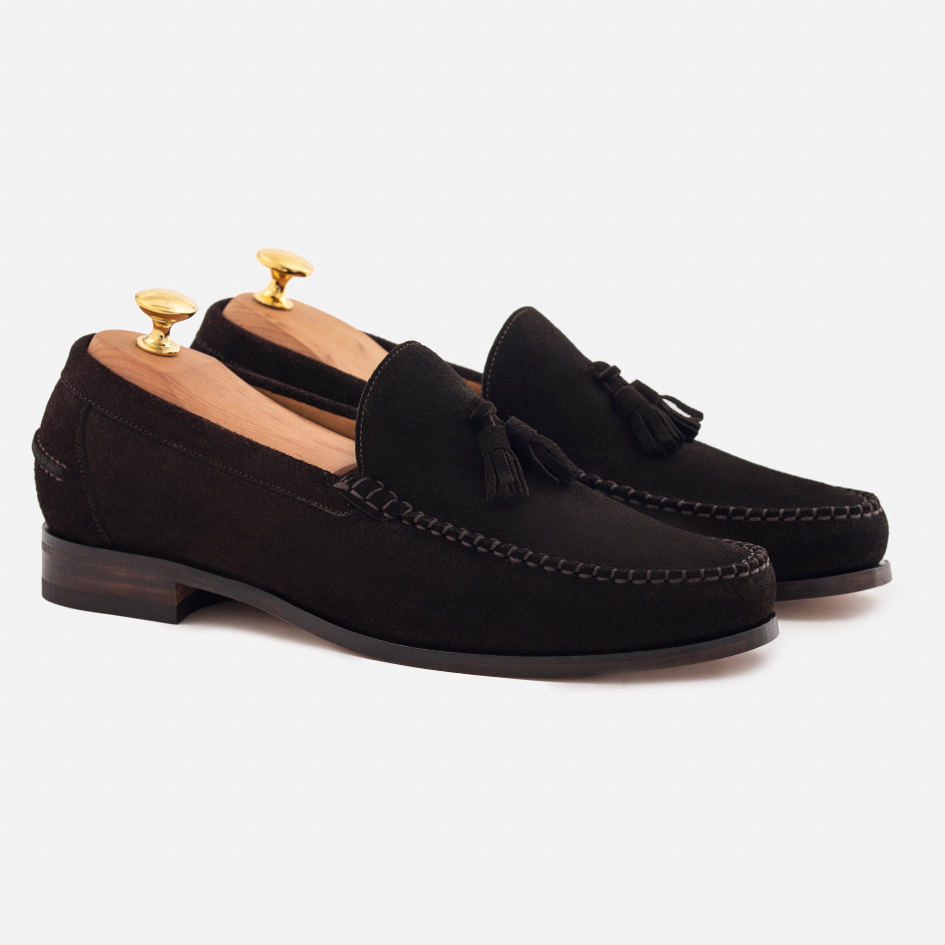 Noble Meridian Lewis Water-Repellent Suede Tassel Loafers