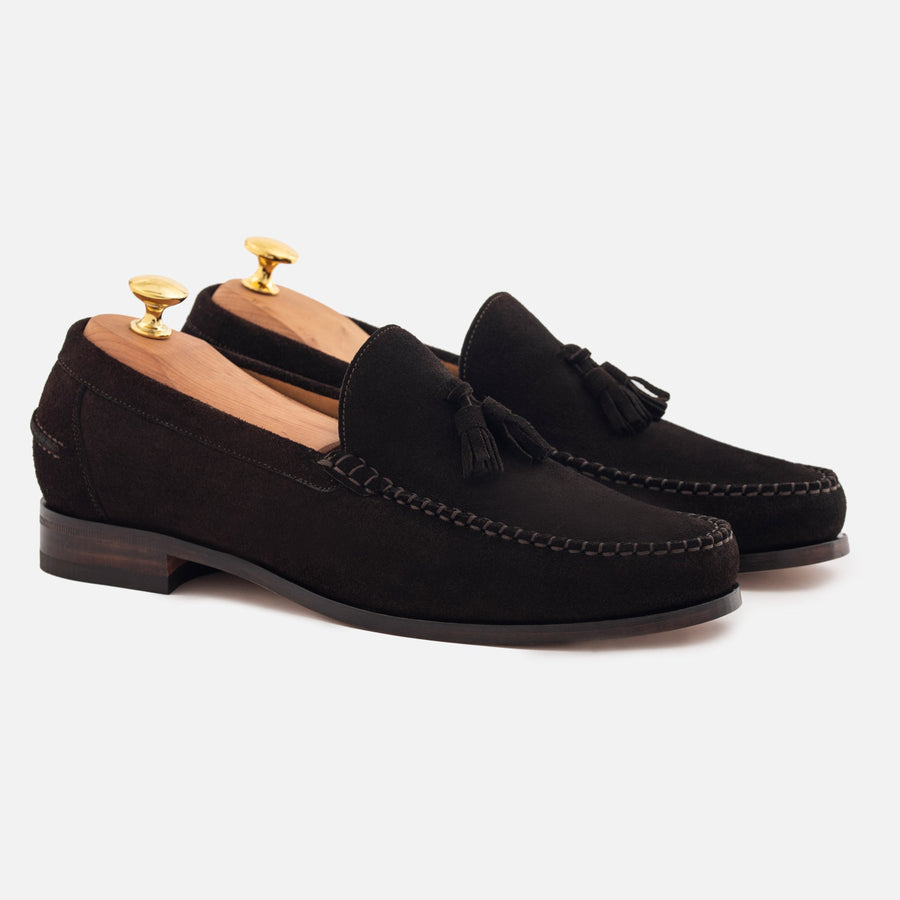 Noble Meridian Lewis Water-Repellent Suede Tassel Loafers