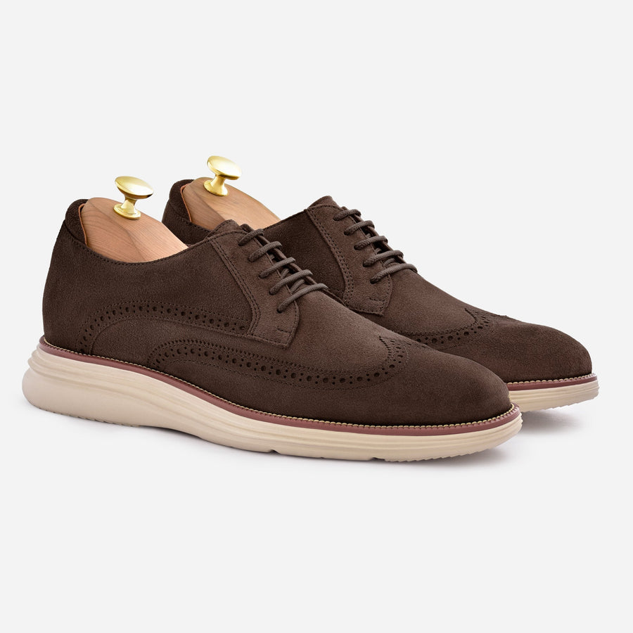 Noble Meridian Redford Brogue Derby Shoes - Suede
