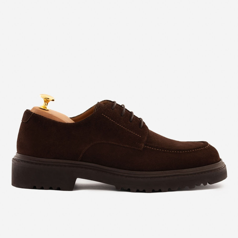 Noble Meridian Clement Derby - Water Repellent Suede — Lace-up fastening