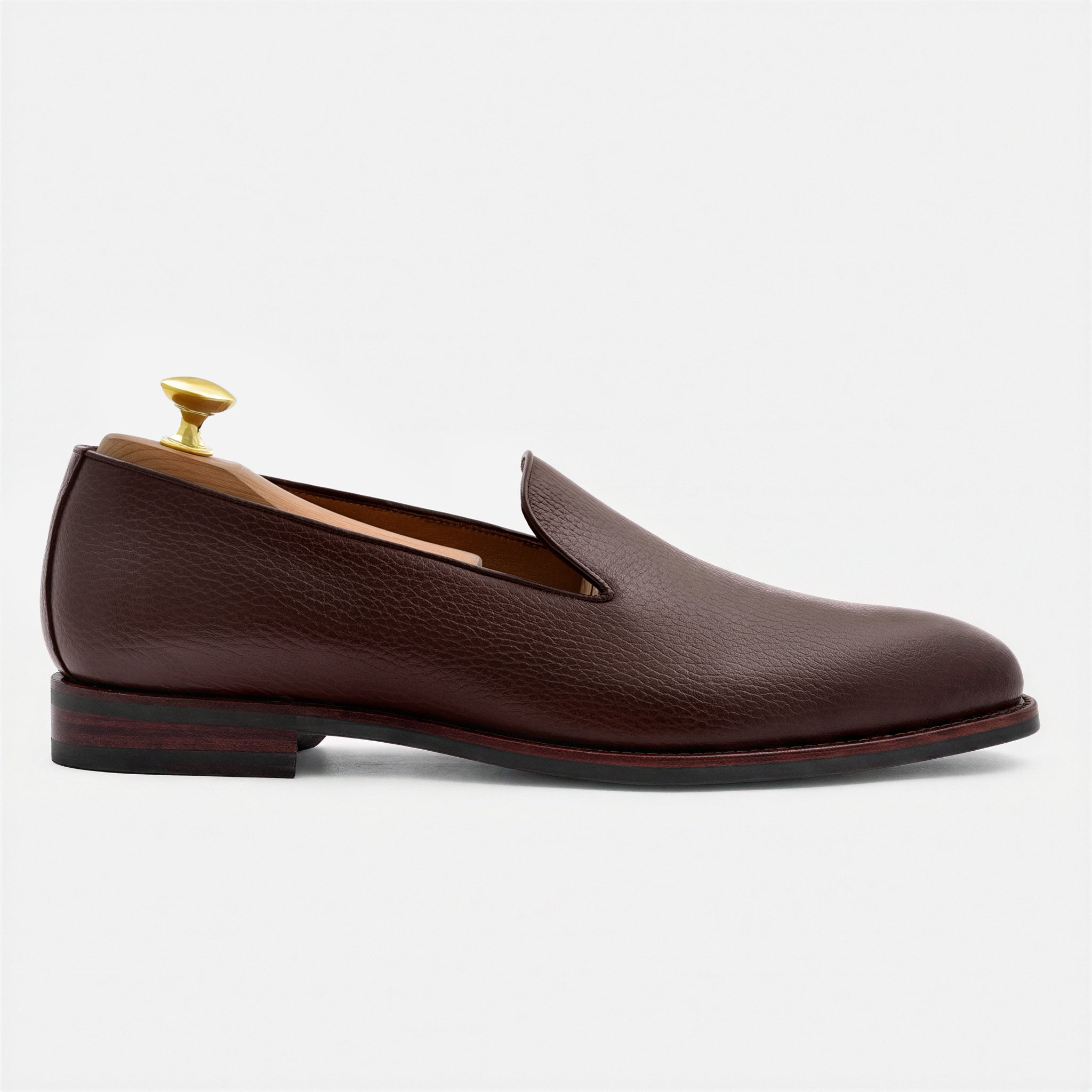 Noble Meridian Langford Pebbled Leather Wholecut Loafers