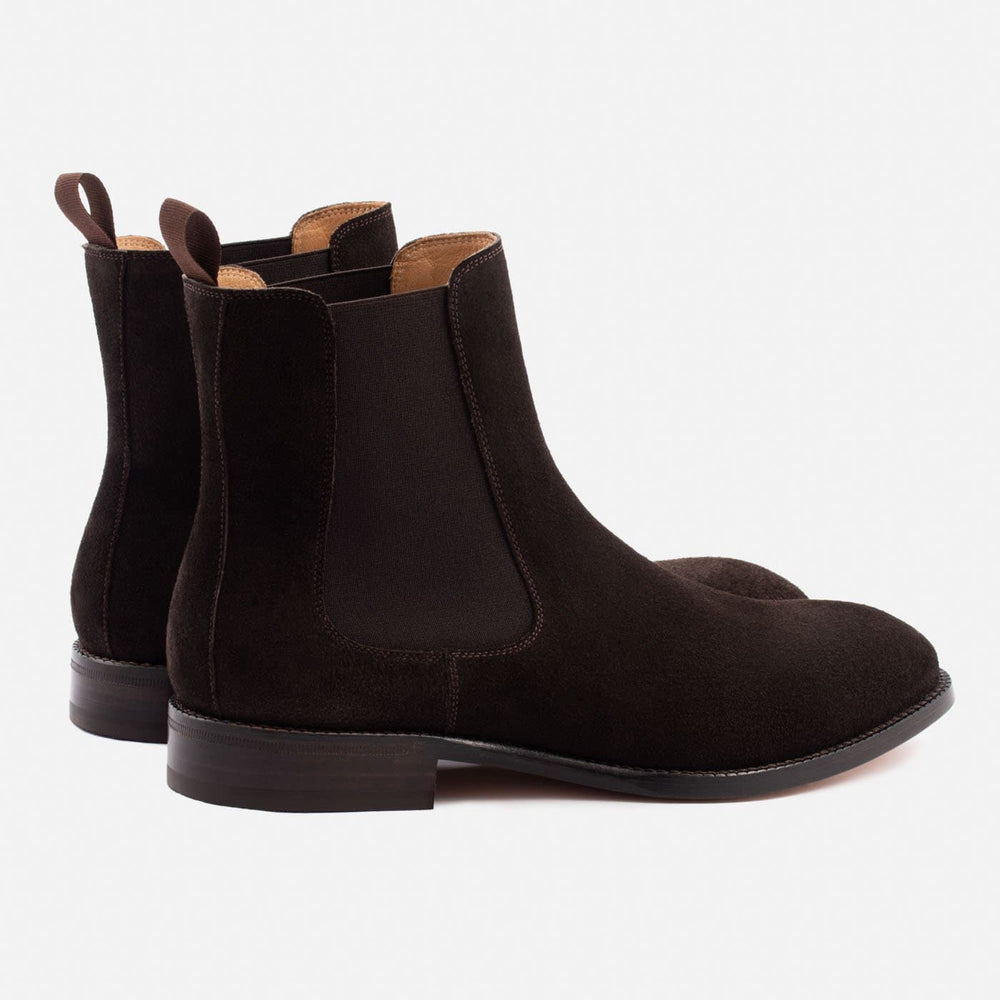 Noble Meridian Bolton Suede Chelsea Boots — Choice of sole