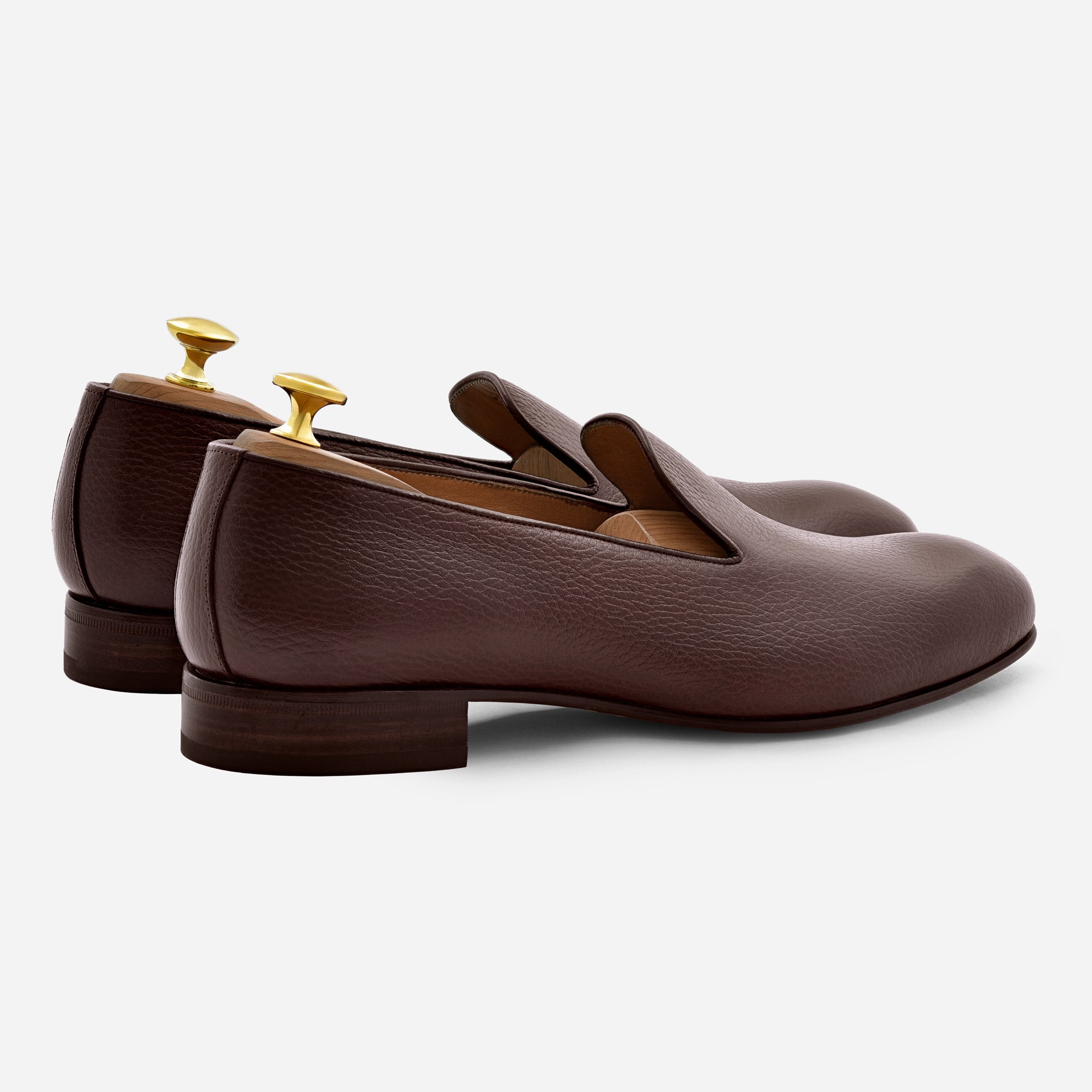 Noble Meridian Langford Pebbled Leather Wholecut Loafers