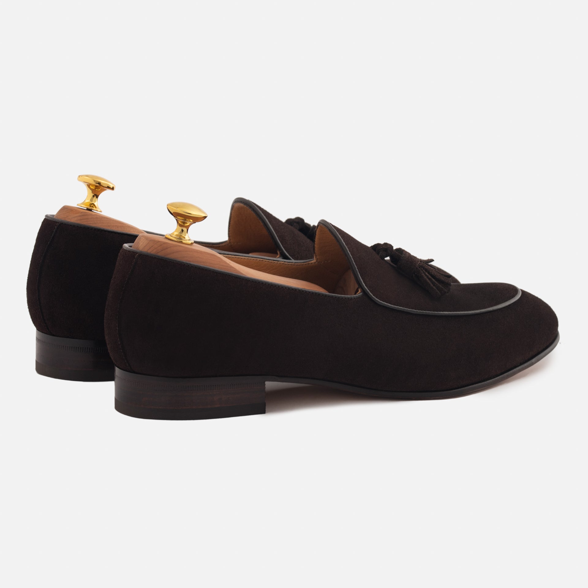 Noble Meridian Perry Belgian Loafers in Water-Repellent Suede