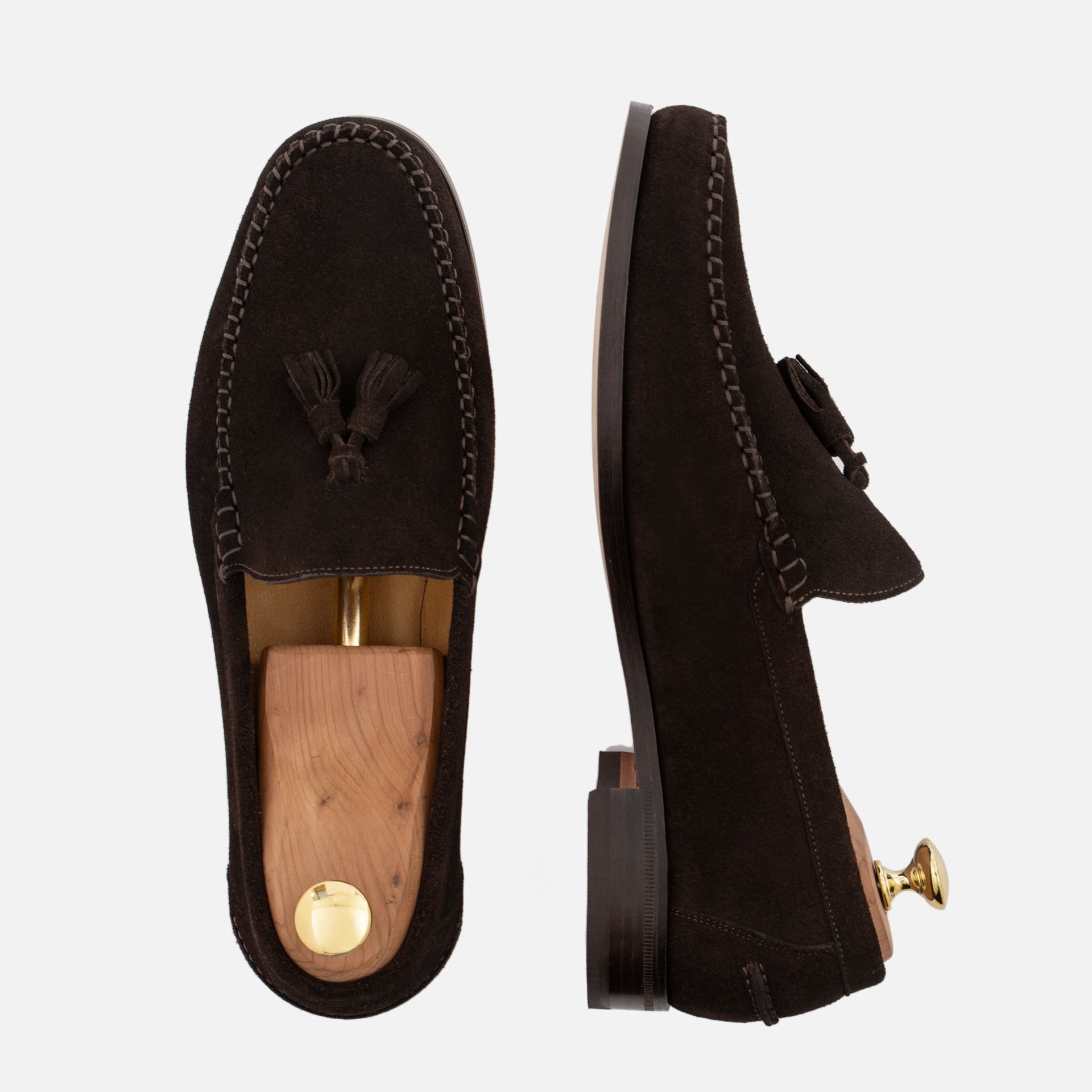 Noble Meridian Lewis Water-Repellent Suede Tassel Loafers