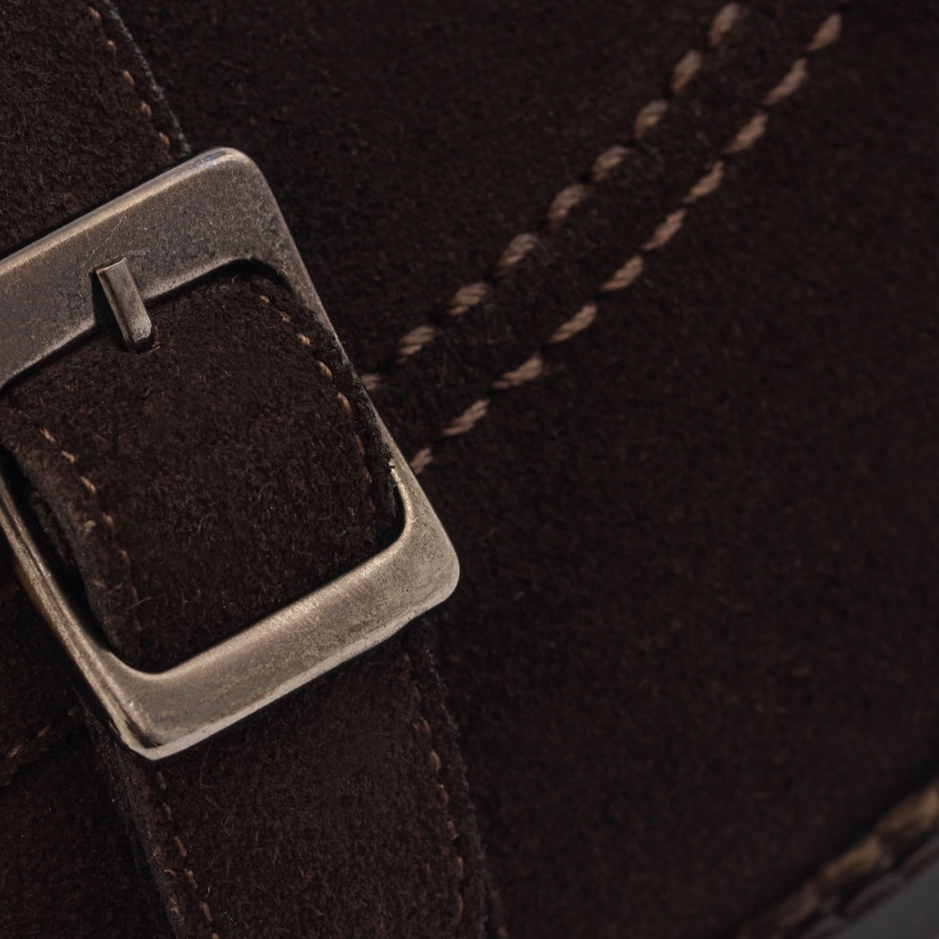 Noble Meridian Archie Belted Loafers – Water-Repellent Suede