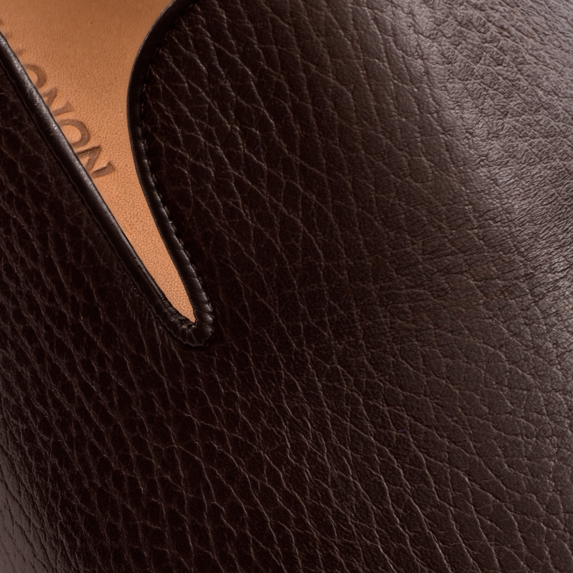Noble Meridian Langford Pebbled Leather Wholecut Loafers