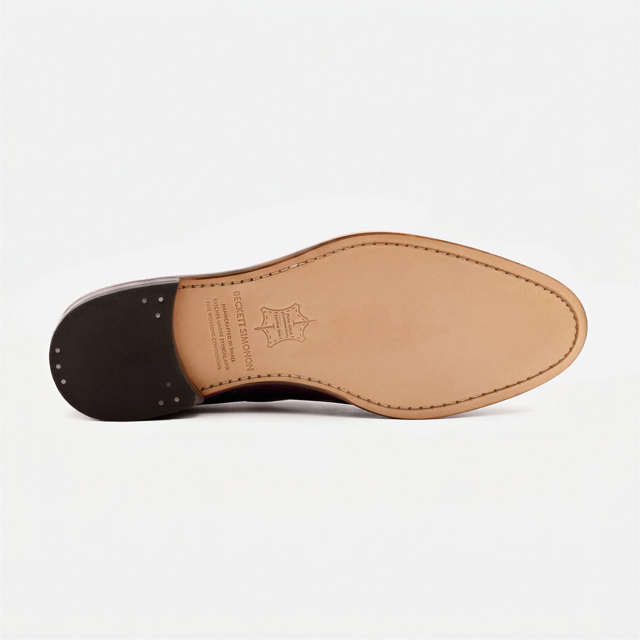 Noble Meridian Langford Pebbled Leather Wholecut Loafers