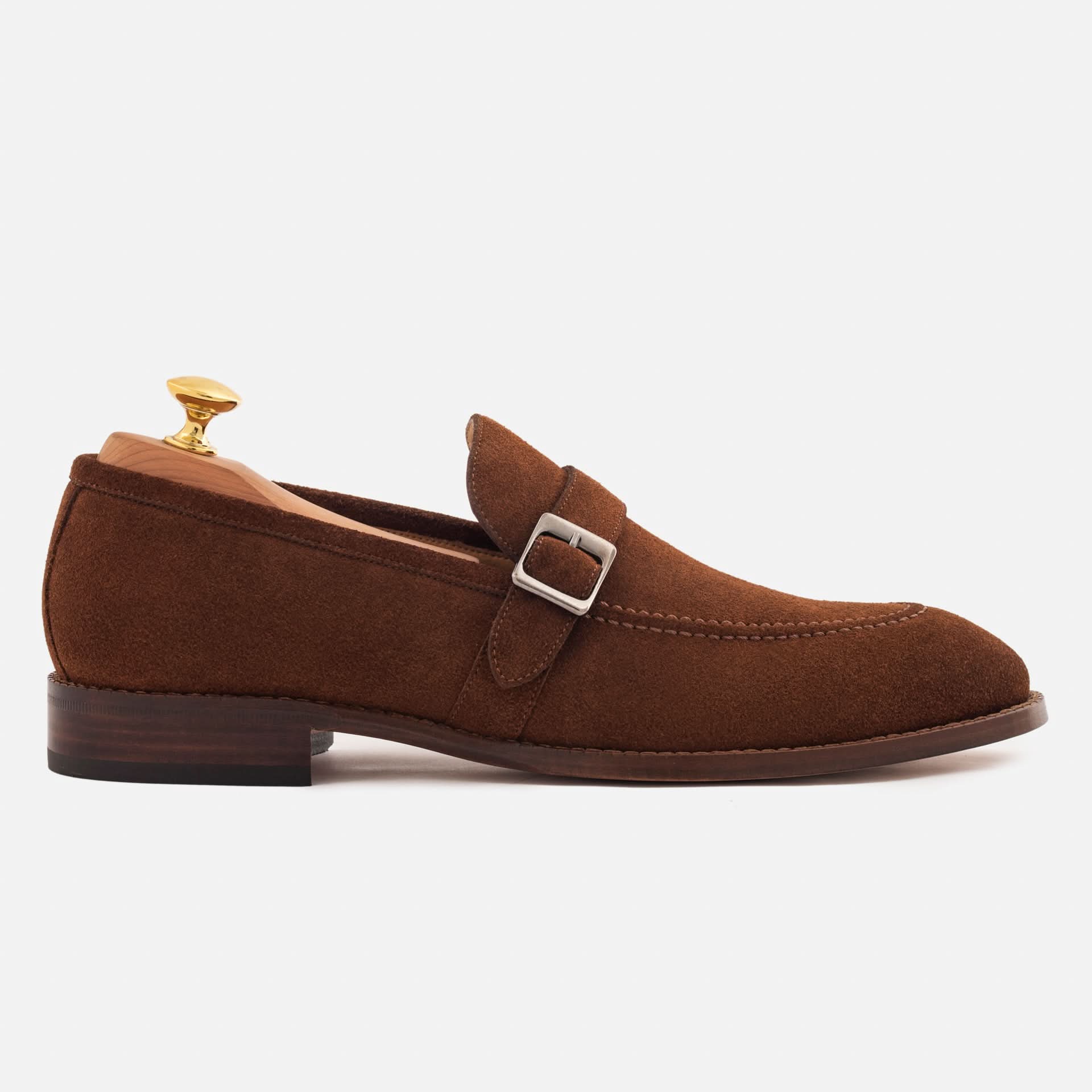 Noble Meridian Archie Belted Loafers – Water-Repellent Suede