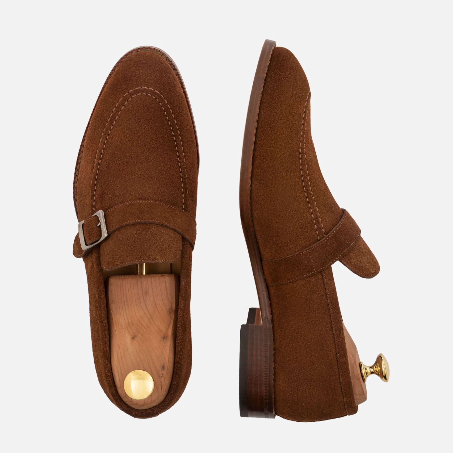 Noble Meridian Archie Belted Loafers – Water-Repellent Suede