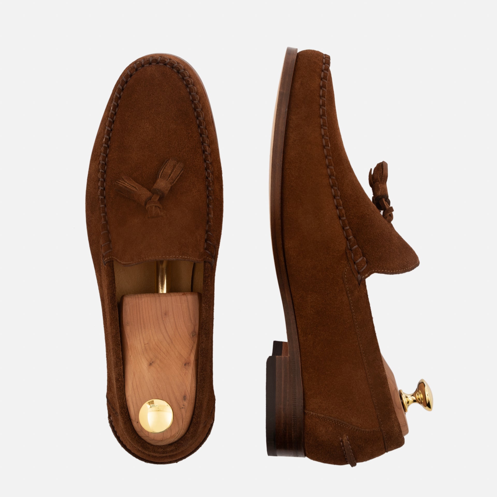 Noble Meridian Lewis Water-Repellent Suede Tassel Loafers