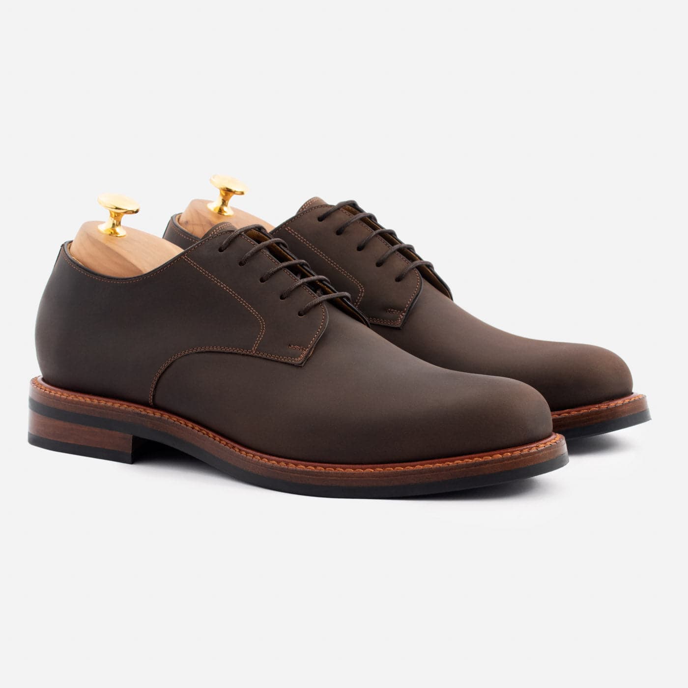 Noble Meridian Dunham Derby Shoes - Pull-Up