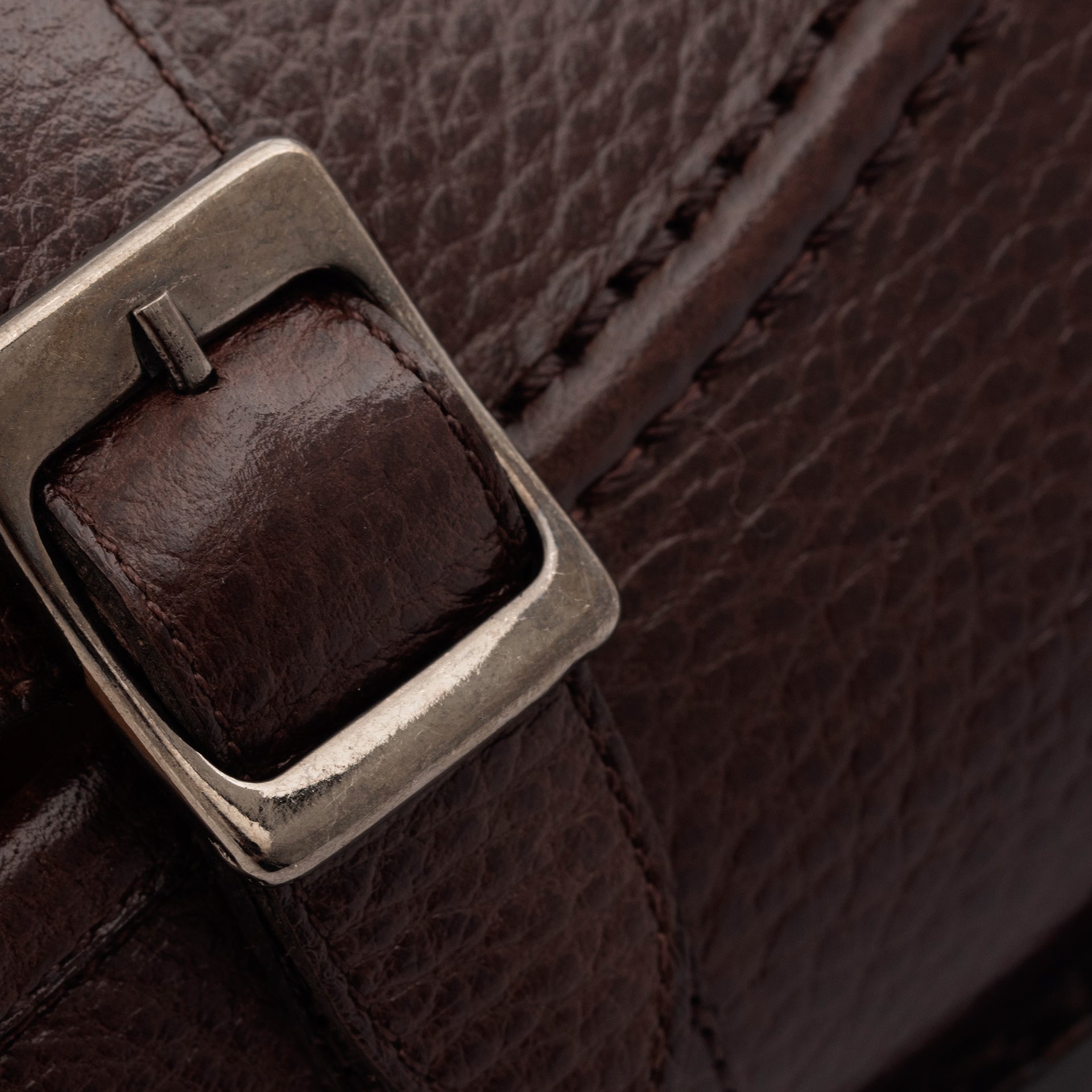 Noble Meridian Archie Pebbled Leather Belted Loafers