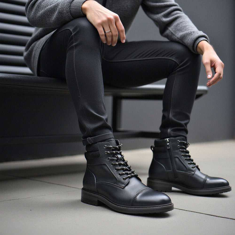Noble Meridian Paladin Leather Boots — Sole and heel