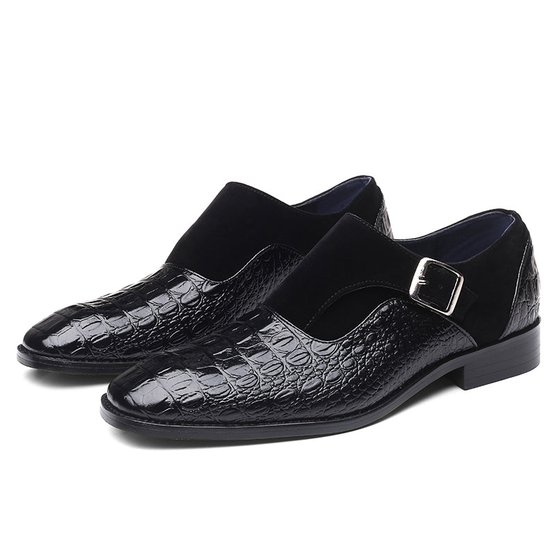 Noble Meridian Snake Embossed Dress Shoes — Leather upper