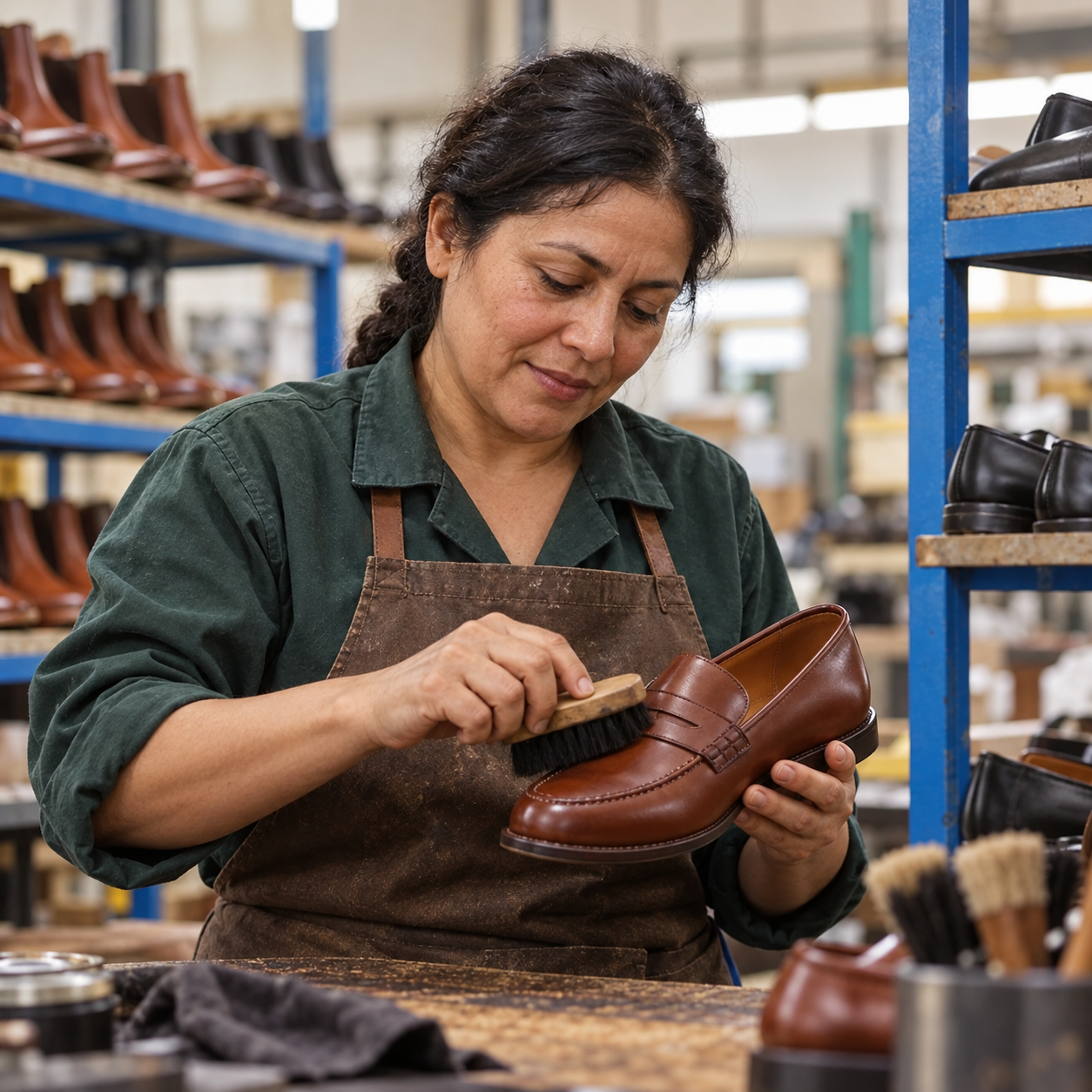 Schuh-Editorial — Leder und Verarbeitung im Detail