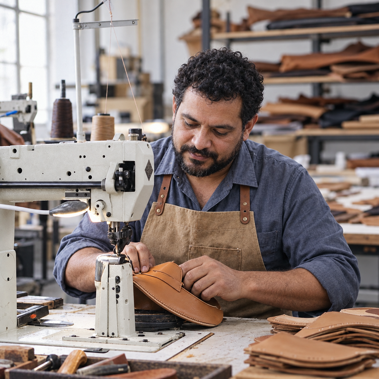 Schuh-Editorial — Leder und Verarbeitung im Detail